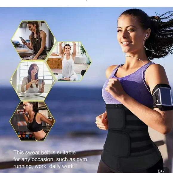 New Waist Trainer - Neoprene and Breathable - Size XX-Large - Picture 3 of 7